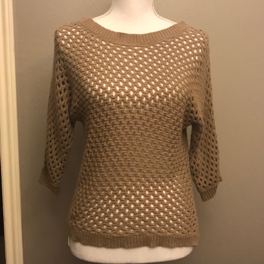 KENZI tan knitted sweater